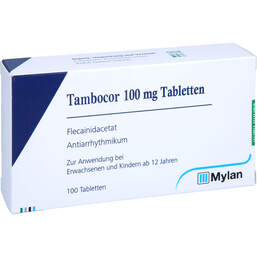 Abbildung: Tambocor 100 mg Tabletten 100 St, Tabletten PZN 13331916