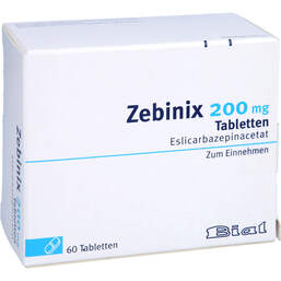 Abbildung: Zebinix 200 mg Tabletten 60 St, Tabletten PZN 13333074