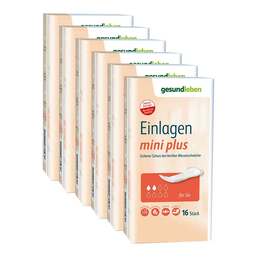 Abbildung: Gesund Leben Einlagen mini plus 6X20 St PZN 13343032