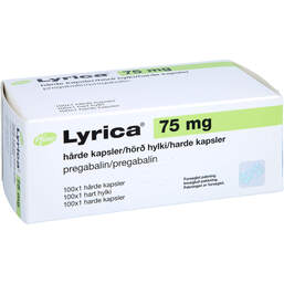 Abbildung: Lyrica 75 mg Hartkapseln 100 St, Hartkapseln PZN 13343486