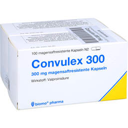 Abbildung: Convulex 300 mg magensaftresistente Kapseln 200 St, Kapseln magensaftresistent PZN 13358571