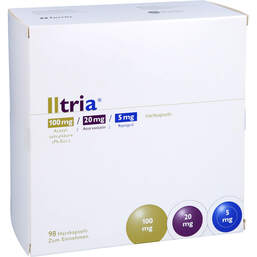 Abbildung: Iltria 100 mg / 20 mg / 5 mg Hartkapseln 98 St, Hartkapseln PZN 13359926