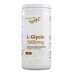 Abbildung: L-Glycin 1000 mg Kapseln 120 St, Kapseln PZN 13364086