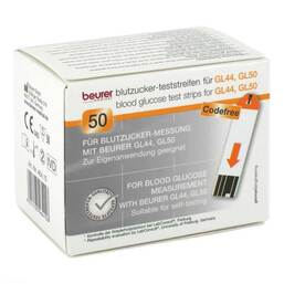 Abbildung: Beurer GL44 / 50 / 50evo Blutzucker-Teststreifen 50 St, Teststreifen PZN 13366375