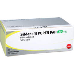 Abbildung: Sildenafil Puren Pah 20 mg Filmtabletten 300 St, Filmtabletten PZN 13417339