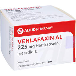 Abbildung: Venlafaxin AL 225 mg Hartkapseln retardiert 100 St, Retard-Kapseln PZN 13423305