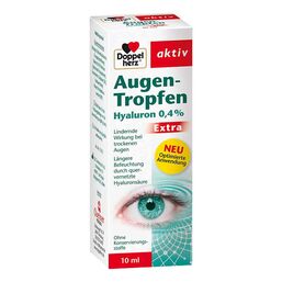 Abbildung: Doppelherz Augen-Tropfen Hyaluron 0,4% Extra 10 ml, Tropfen PZN 13425273