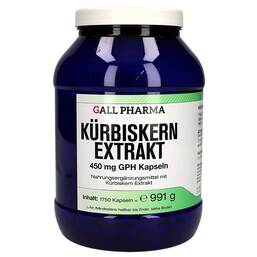 Abbildung: Kürbiskern Extrakt 450 mg GPH Kapseln Kapseln, 1750 St PZN 13425853