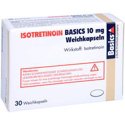 Abbildung: Isotretinoin Basics 10 mg Weichkapseln 30 St, Weichkapseln PZN 13426769