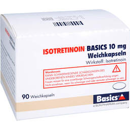 Abbildung: Isotretinoin Basics 10 mg Weichkapseln 90 St, Weichkapseln PZN 13426812