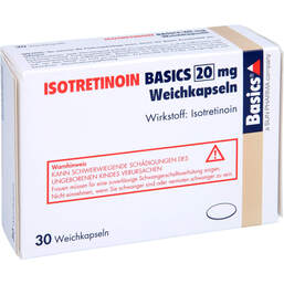 Abbildung: Isotretinoin Basics 20 mg Weichkapseln 30 St, Weichkapseln PZN 13426841