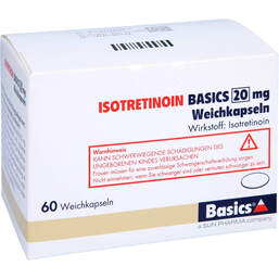 Abbildung: Isotretinoin Basics 20 mg Weichkapseln 60 St, Weichkapseln PZN 13426864