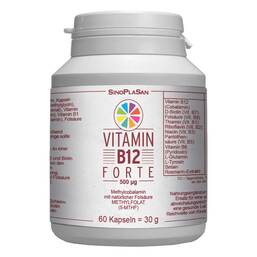 Abbildung: Vitamin B12 Forte 500 µg Methylcobalamin Kapseln Kapseln, 60 St PZN 13426947
