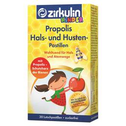 Abbildung: Zirkulin Propolis Hals- und Husten Pastillen Kids Pastillen, 30 St PZN 13427131
