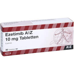 Abbildung: Ezetimib AbZ 10 mg Tabletten 30 St, Tabletten PZN 13427585