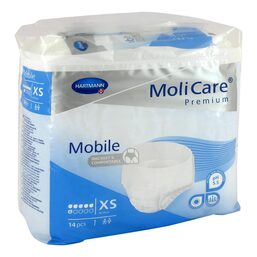 Abbildung: Molicare Premium Mobile 6 Tropfen Größe XS 14 St PZN 13476833