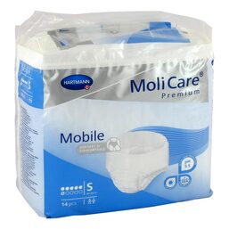Abbildung: Molicare Premium Mobile 6 Tropfen Größe S 14 St PZN 13476856