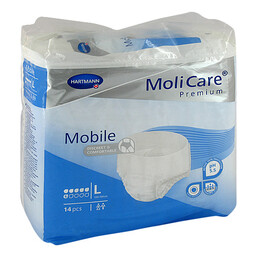 Abbildung: Molicare Premium Mobile 6 Tropfen Größe L 14 St PZN 13476879