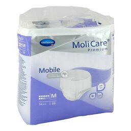 Abbildung: Molicare Premium Mobile 8 Tropfen Größe M 14 St PZN 13476945