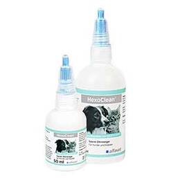 Abbildung: Hexoclean saurer Ohrreiniger für Hunde und Katzen Lösung, 50 ml PZN 13501034