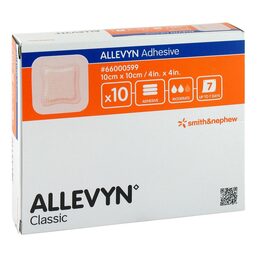 Abbildung: Allevyn Adhesive 10x10 cm haftende Wundauflage Verband, 10 St PZN 13504914