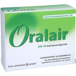 Abbildung: Oralair 300IR Forts.Gräser Sublingualtabletten 90 St, Sublingualtabletten PZN 13509515