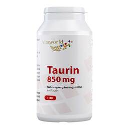 Abbildung: Taurin 850 mg Kapseln 130 St, Kapseln PZN 13511274
