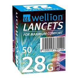 Abbildung: Wellion Lanzetten 28 G 0,37 mm 25 St, Lanzetten PZN 13565933