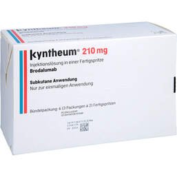 Abbildung: Kyntheum 210 mg Injektionslösung in einer Fertigspritze 6 St, Injektionslösung PZN 13570704