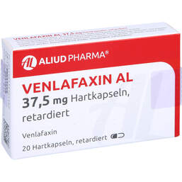 Abbildung: Venlafaxin AL 37,5 mg Hartkapseln retardiert 20 St, Retard-Kapseln PZN 13572519