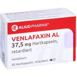 Abbildung: Venlafaxin AL 37,5 mg Hartkapseln retardiert 50 St, Retard-Kapseln PZN 13572531