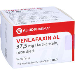 Abbildung: Venlafaxin AL 37,5 mg Hartkapseln retardiert 100 St, Retard-Kapseln PZN 13572548