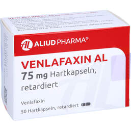 Abbildung: Venlafaxin AL 75 mg Hartkapseln retardiert 50 St, Retard-Kapseln PZN 13572577