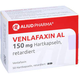 Abbildung: Venlafaxin AL 150 mg Hartkapseln retardiert 50 St, Retard-Kapseln PZN 13572620