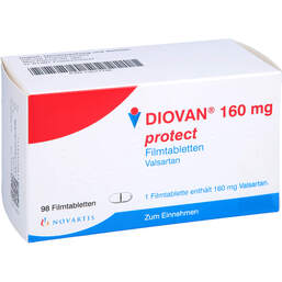 Abbildung: Diovan 160 mg protect Filmtabletten 98 St, Filmtabletten PZN 13577706