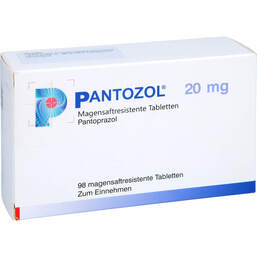 Abbildung: Pantozol 20 mg magensaftresistente Tabletten 98 St, Tabletten magensaftresistent PZN 13577764