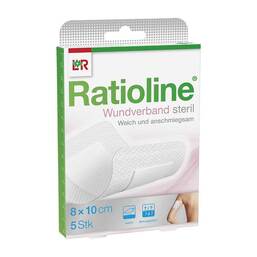 Abbildung: Ratioline Wundverband 10x8 cm steril 5 St, Verband PZN 13582989