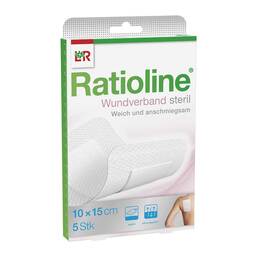 Abbildung: Ratioline Wundverband 15x10 cm steril 5 St, Verband PZN 13583032
