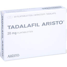 Abbildung: Tadalafil Aristo 20 mg Filmtabletten 20 St, Filmtabletten PZN 13590061