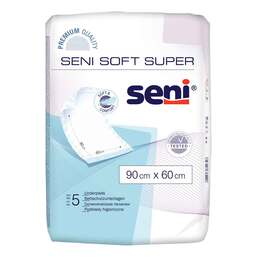 Abbildung: Seni Soft Super Bettschutzunterlagen 90x60 cm 5 St PZN 13598424