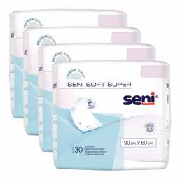 Abbildung: Seni Soft Super Bettschutzunterlagen 90x60 cm 4X30 St PZN 13598588