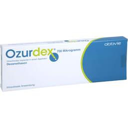 Abbildung: Ozurdex 700 Mikrogramm Implantat i.e.Applikator 1 St, Implantat PZN 13625486