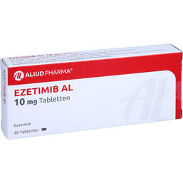 Abbildung: Ezetimib AL 10 mg Tabletten 30 St, Tabletten PZN 13651437