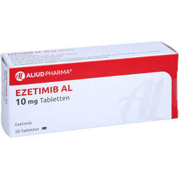 Abbildung: Ezetimib AL 10 mg Tabletten 50 St, Tabletten PZN 13651443