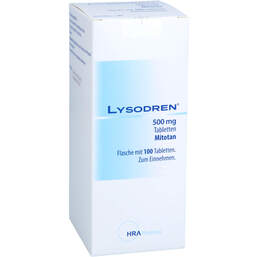 Abbildung: Lysodren 500 mg Tabletten 100 St, Tabletten PZN 13655323