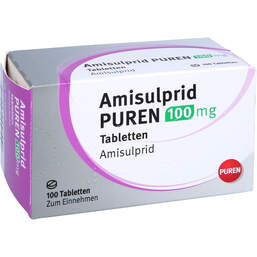 Abbildung: Amisulprid Puren 100 mg Tabletten 100 St, Tabletten PZN 13655470