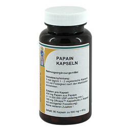 Abbildung: Papain 400 mg Kapseln 90 St, Kapseln PZN 13657262 