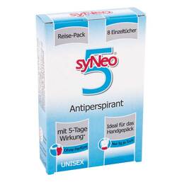Abbildung: Syneo 5 Antitranspirant Reise-Packung Tücher Tücher, 8X2.5 m PZN 13657664