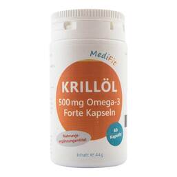 Abbildung: Krillöl 500 mg Omega-3 Forte Kapseln Medifit 60 St, Kapseln PZN 13657670