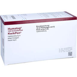 Abbildung: Humalog 100 E / ml Kwikpen Injektionslösung 10 St, Injektionslösung PZN 13703401